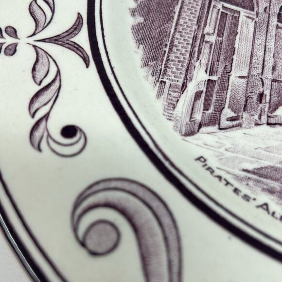 Vintage Scenes of Old New Orleans by Crown Ducal Pirates Alley Collectable Plate - Picture 10 of 10